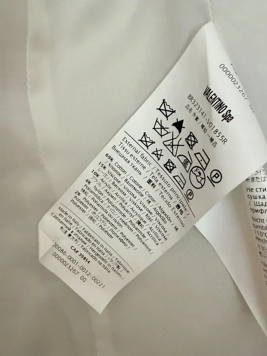 NWT RED Valentino Tweed Ruffle Hem Blazer Jacket- 38 - Picture 5 of 13